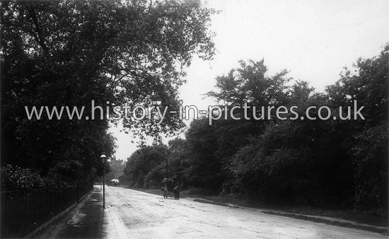 High Road with Bancroft School in distance, Buckhurst Hill, Essex. c.1913